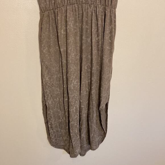 NWT Casual Lightweight Side Slit Dress w/ Pockets MOCHA Size: Small - Picture 7 of 8